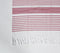 Handwoven Striped Red Cotton Bath Towel