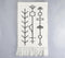 Handwoven Tribal Monochrome Fringed Wall Hanging