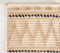 Handwoven Wool & Cotton Sandy Chevron Wall Hanging