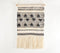 Handwoven Wool & Cotton Textured Triangle Fringed Wall Hanging