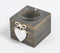 Heart Accent MDF Umber Tealight Holder