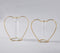 Heart-Shaped Metal & Glass Test Tube Planter Vases (set of 2)