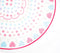 Hearts Printed Kids Round Rug