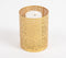 Honeycomb Jali Cut Gold-Toned Iron Candle Holder