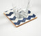 Indigo Chevron Coasters (set of 4)
