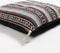 Jacquard Corduroy Striped Tasseled Cushion Cover, 18 x 18 inches