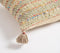 Khaki Striped Lumbar Cushion cover