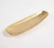 Lacquered narrow Gold-toned Aluminium Snack Plate