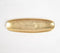 Lacquered narrow Gold-toned Aluminium Snack Plate
