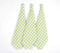 Lime Checks Handwoven Cotton Kitchen Towels (set of 3)