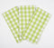 Lime Checks Handwoven Cotton Kitchen Towels (set of 3)