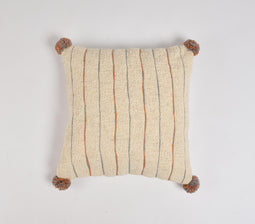 Line & Pom Pom Accent Cushion cover