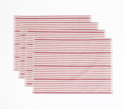Line Striped Handloom Cotton Placemats (set of 4)