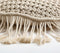 Macrame Fringed Round Cushion cover