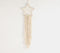 Macrame Fringed Star Wall decor with Pearls