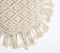 Macrame Tasseled Round Cushion cover