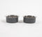 Matte Black Stainless Steel Serving Bowls (Set of 2)