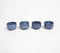 Marbled Blue Clay Tealight Holders (Set of 4)