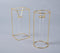 Minimal Metal & Glass Test tube Planter Vases (set of 2)