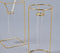 Minimal Metal & Glass Test tube Planter Vases (set of 2)