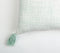 Mint Tasseled Lumbar Cushion cover