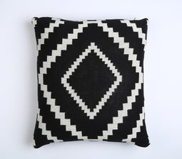 Monochrome Geometric Cushion cover, 18 x 18 inches