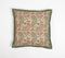 Paisley Printed Cotton Cushion Cover with Piped Border, 18 x 18 inches