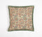 Paisley Printed Cotton Cushion Cover with Piped Border, 18 x 18 inches