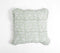 Paisley Block Printed Cushion Cover with Frilled Border, 18 x 18 inches