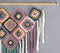 Pastel crochet Fringed Wall Hanging