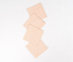Pastel Peach Handloom Napkins (Set of 4)