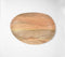 Raw Mango Wood Abstract Oval Serving Platter