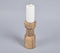 Raw & Earthy Mango Wood Candle Holder