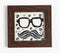 Quirky Hand painted Framed Coasters (Set of 2)