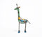 Recycled Iron Giraffe Tabletop Decorative
