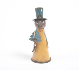 Recycled Iron Snowman Tabletop Decorative