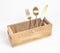 Raw Textured Mango Wood Cutlery Stand