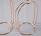 Rose-Gold Metal & Glass Test Tube Planter Vases (set of 2)