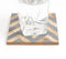 Resin-Inlay Chevron Wooden Coasters (Set Of 4)