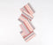 Salmon Striped Table Napkins (Set of 4)