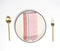 Salmon Striped Table Napkins (Set of 4)