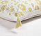 Sage Green Floral Block Printed Cotton Cushion Cover, 18 x 18 inches