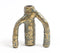 Sand Cast Aluminium Antique 3-Leg Candle Holder