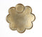 Sand Cast Gold-Toned Aluminium Flower Tray
