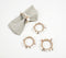 Seashell Embellished Napkin rings (set of 4)
