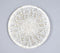 Seived Round White Tabletop Decorative Tray