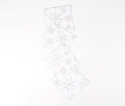 Set of 4 - Printed Snowflake Table Napkins