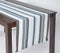 Shades of Grey Striped Table Runner