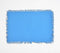 Solid Azure Blue Placemats with Frayed Edges (set of 6)
