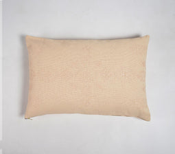 Solid Bisque Cotton Lumbar Cushion Cover